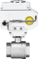 Vanne à boisseau sphérique électrique en acier inoxydable 304 DN15-DN50 24VDC pour le contrôle de l'eau, vente chaude usine, certifiée OEM ISO9001/CE