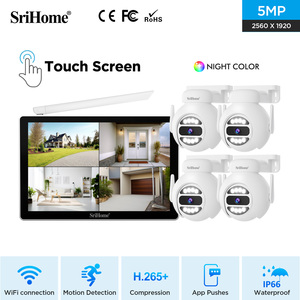 Hot bán 4CH không dây NVR Kit NVS010 Wifi HD 5MP video H.265 Camera an ninh CCTV hệ thống thông minh máy ảnh thông minh hai chiều âm thanh - Product Image 2