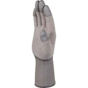 DELTA PLUS - VV792BC07 Guante de punto de cobre/poliamida gris óxido antiestático con revestimiento de poliuretano en las yemas de los dedos (MUL - Product Image 2