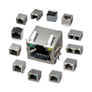 Hundimiento medio paquete 8P8C RJ45 conector <span class=keywords><strong>hembra</strong></span> PCB Jack RJ45 conector modular conector <span class=keywords><strong>de</strong></span> red enchufe Ethernet RJ45 conector - Product Image 4