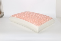 Atmungsaktives Kühlgel-Memory-Foam-Kissen Ergonomisches Orthopädisches Nackenstützkissen für Seiten- und Rückenschläfer