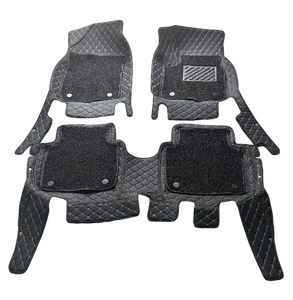 Alfombrillas de Coche 3D de Cuero de Lujo Autobridge, Material XPE, Accesorios Interiores para Coche, Revestimiento de Piso, Alfombrillas 7D para Hyundai Santa Fe TM - Product Image 1