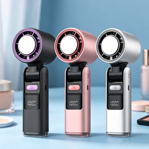 Mini ventilateur à affichage numérique LED, moteur haute vitesse, ventilateur turbo haute performance, refroidissement rapide par semi-conducteurs, ventilateur de poche - Product Image 1