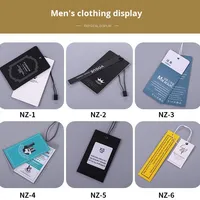 Étiquettes suspendues en papier personnalisées haut de gamme pour vêtements d'enfants, chaussettes, chaussures, sous-vêtements, sacs - Marques et étiquettes fabriquées en Chine Modèle NZ-A1