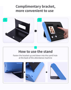 זיהוי פנים במספר שפות זמן נוכחות מכונת זמן מקליט טביעת אצבע ביומטרית זמן נוכחות מקליט - Product Image 5