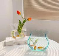 Vase Acrylique Moderne Art Déco Petit Vase Floral Transparent Dessus De Table Vase À Fleurs En Acrylique