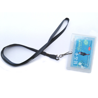 Nouvel Arrivage 2025 – Porte-badge professionnel en PVC vierge, tube uni, avec cordon et clips pivotants, pour billets d'événement, tubulaire creux