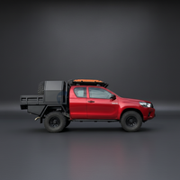 Bâche de benne en aluminium thermolaqué noir pour pick-up Hilux Ranger Amarok – Marché mondial