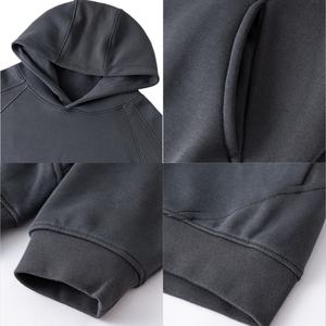 Sudadera con Capucha para Hombre, Color Sólido, Estilo Patchwork, 100% Algodón, Proveedor de Moda, Personalizable, para Correr al Aire Libre, Corte Holgado, Hombros Caídos - Product Image 2