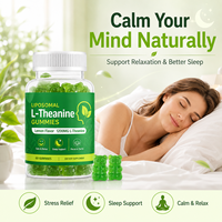 Gummies à la L-Théanine avec Glycinate de Magnésium pour le Soutien du Sommeil et la Relaxation Apaisante, Saveur Citron Végétalienne, Étiquette Privée Personnalisée, Vente en Gros