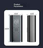 Pompe à air portable intelligente pour voiture, 4500 mAh, sans fil, gonflable, pression des pneus, charge USB, pompe à air multifonction d'urgence pour moto
