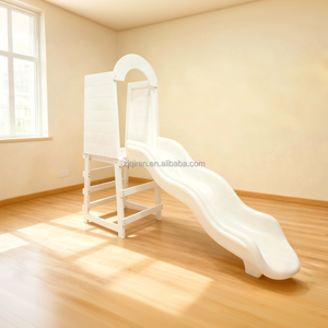 Tobogán de <span class=keywords><strong>Bolas</strong></span> de Plástico Blanco de Lujo Comercial para Interiores, Piscina de <span class=keywords><strong>Bolas</strong></span> Suave para Fiestas Infantiles y Eventos Escolares - Product Image 1