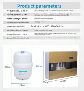 Système de filtration d'<span class=keywords><strong>eau</strong></span> domestique électrique en plastique pour comptoir, purificateur d'<span class=keywords><strong>eau</strong></span> sans réservoir à auto-nettoyage pour hôtel et camping-car - Product Image 5