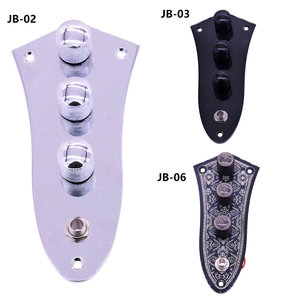 Placa de control precableada completamente cargada para <span class=keywords><strong>bajo</strong></span> de guitarra eléctrica al por mayor Placa de control precableada con arnés de cableado para <span class=keywords><strong>bajo</strong></span> - Product Image 1