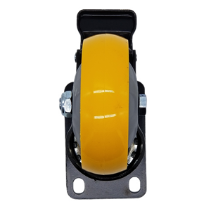 Sanjang मजबूत असर क्षमता नारंगी यूनिवर्सल फ्लैट 4 इंच औद्योगिक ट्रॉली व्हील - Product Image 1