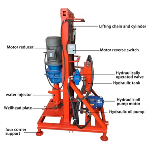 Petite plate-forme de forage de puits d'eau entièrement hydraulique portable plate-forme de forage/machines de creusement portables/machine de forage de forage - Product Image 2