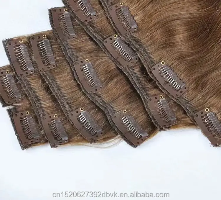 Clip On Hair Virgin Human Remy Clip In Hair Extensions