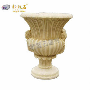 Maceta de Cemento Decorativa para Exteriores, Modelo Magic Stone Grc, Tamaño Personalizado, para Hoteles y Centros Comerciales - Product Image 5