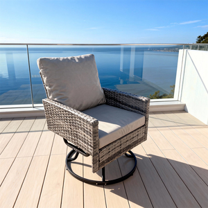 <span class=keywords><strong>Fauteuil</strong></span> pivotant en rotin avec coussin, résistant aux intempéries, chaise en <span class=keywords><strong>osier</strong></span> pour patio, couleurs et styles personnalisés disponibles, sièges pour balcon et <span class=keywords><strong>terrasse</strong></span> - Product Image 1