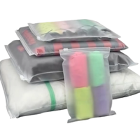 Sacs refermables en PE réutilisables, sacs en plastique mats refermables, emballage pour vêtements, sous-vêtements, vêtements, sacs à fermeture éclair givrés, impression offset du logo