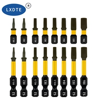 Embout de tournevis Torx LXD 50 mm T25, acier S2, oxyde noir, pointe magnétique, tige hexagonale de 1/4 po, pour perceuses électriques et mécaniciens professionnels