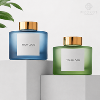 Bouteille diffuseur en verre de luxe Firdaus 50ml 100ml 150ml 200ml, flacon vide pour diffuseur à bâtonnets avec logo personnalisé pour parfum d'ambiance
