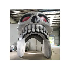 Halloween sân trang trí Inflatable Halloween Skull vòm để bán tùy chỉnh Inflatable ma ám Nhà vòm cho trang trí
