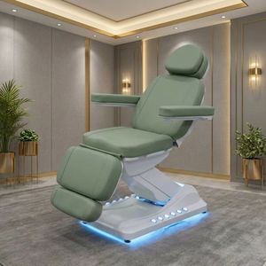 Minimalist Morandi Green Salon Furniture Set Luxury Gold Professional Styling Chairs & Shampoo Units for High-end Beauty Salon - Product Image 4