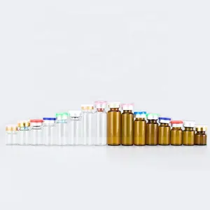 Flacon compte-gouttes en verre ambré transparent de 10ml pour huiles essentielles bouteilles en verre de produit cosmétique