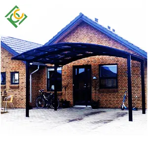 Aluminium Tuin Auto Werpen Motorfiets Parkeerplaats Schuur Aluminium Polycarbonaat Carport