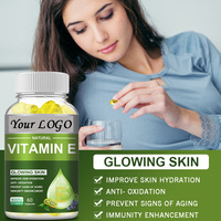 100% Naturel 120 Capsules de Vitamine E Antioxydante en Gélules Souples Vitamine E 400UI Compléments Alimentaires pour la Peau
