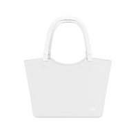 Panier de rangement en plastique multifonctionnel de haute qualité, poignées de compression, carré, cuisine, salle de bain, camping, fabriqué en PC durable