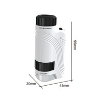 Yuglow 120x Optical HD Handheld Microscope DIY Plastic Portable Science Education Model for Kids & Teens