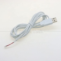 Cable Conector USB a Macho Personalizado a JST de 2 Pines, Paso de 1.0mm, 2.0mm, 1.25mm, SHR MX XH SH VH PH
