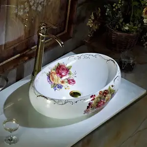 Yeni modern tasarım duvar-hung lavabo renkli lavabo seramik yıkama el lavabo sayaç üst havza banyo avrupa sanat havzası