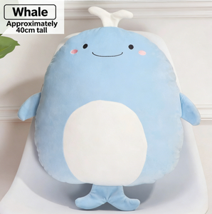 Almohada de Peluche de Foca Gris Adorable - Cojín Suave de Criatura Marina con Relleno de Algodón PP para Decoración Acogedora del Hogar y Descanso Relajante - Product Image 6