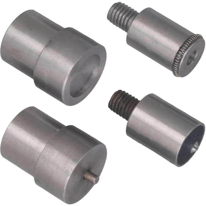 Lieferung Großhandel Silber 10mm Knopf Oberfläche Durchmesser Druckknopf Matrizen Form Set für Hand press maschine Druckknöpfe Formen