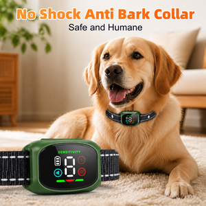 Collier <span class=keywords><strong>anti</strong></span>-<span class=keywords><strong>aboiement</strong></span> automatique rechargeable avec capteur intelligent, collier d'entraînement pour chien sans choc, écran couleur, vibration pour chiens de petite et moyenne taille - Product Image 1