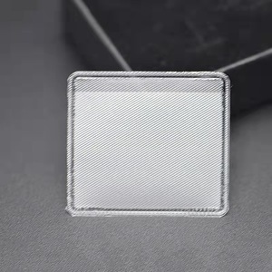 Pochette de présentation pour bijoux, support adhésif en acrylique transparent, forme livre, 4,3x3,7x0,5cm, plusieurs couleurs, logo personnalisé inclus - Product Image 2