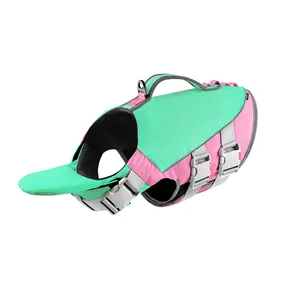 Giacca di Salvataggio per Cani Qiqu, Ecologica, Classica in Poliestere, Design Personalizzato, Riflettente, con Maniglia di Salvataggio, Regolabile - Product Image 1