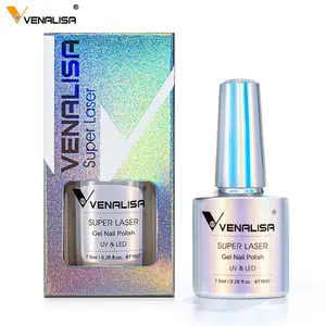 2021 Venalisa Super Laser 7.5ml Nail Gel Polish Glitter Effect Auroras Shiny UV&LED Gel Semi Permanent Hot Sale Varinsh Enamel