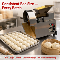 Machine à diviser la pâte Bao, coupe-pâte rotatif pour pains vapeur, équipement de portionnement de Mantou pour boulangeries et cafés du Sud-Est asiatique