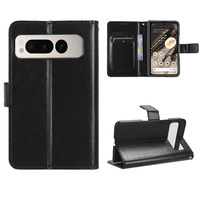 Étui portefeuille de luxe en cuir PU Crazy Horse pour téléphone Google Pixel Fold