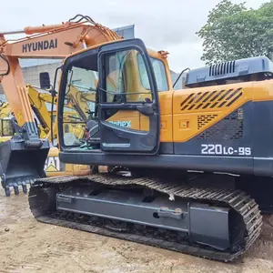 Equipamento pesado 20T Usado escavadeira, preço baixo, 2020 Ano Usado 22t Hyundai R220-9s Escavadeira