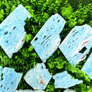 En vrac en gros naturel des <span class=keywords><strong>caraïbes</strong></span> tranche dalles cristal pierre brute polie tranche des <span class=keywords><strong>caraïbes</strong></span> pour la guérison - Product Image 4