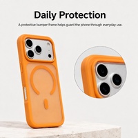 Coque de téléphone magnétique C0456 pour iPhone 16 17 Air 15 Pro 14 13 12 11 18 Pro Max, design mat
