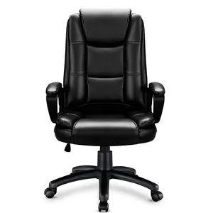 Wholesale Cheaper Manager PU Leather Staff Boss Racing Black Office Chair