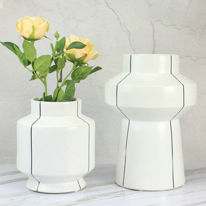 Jarrón Clásico Minimalista Porcelana Maison Decorativos Ceramique Jarrones - Product Image 1