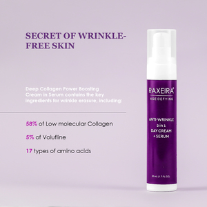 Marca Privada, Crema Sérum 2 en 1 Reafirmante y Lifting Antiarrugas de 50 ml, Productos Faciales con 58% de Colágeno y 5% de Volufline - Product Image 2