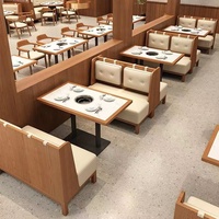 Mobilier de restaurant de luxe table et chaises hôtel restauration rapide collations repos restaurant occidental en bois stand canapé ensemble de sièges